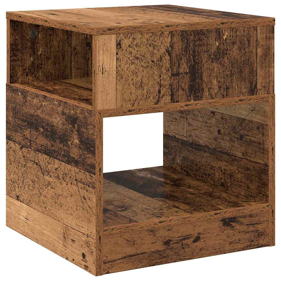 Bijzettafel Oudhout 40,5 x 40 x 45 cm Bewerkt hout