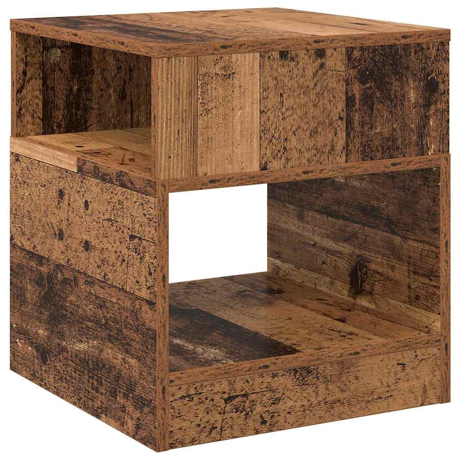 Bijzettafel Oudhout 40,5 x 40 x 45 cm Bewerkt hout