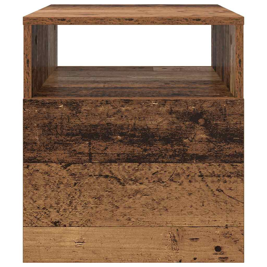 Bijzettafel Oudhout 40,5 x 40 x 45 cm Bewerkt hout