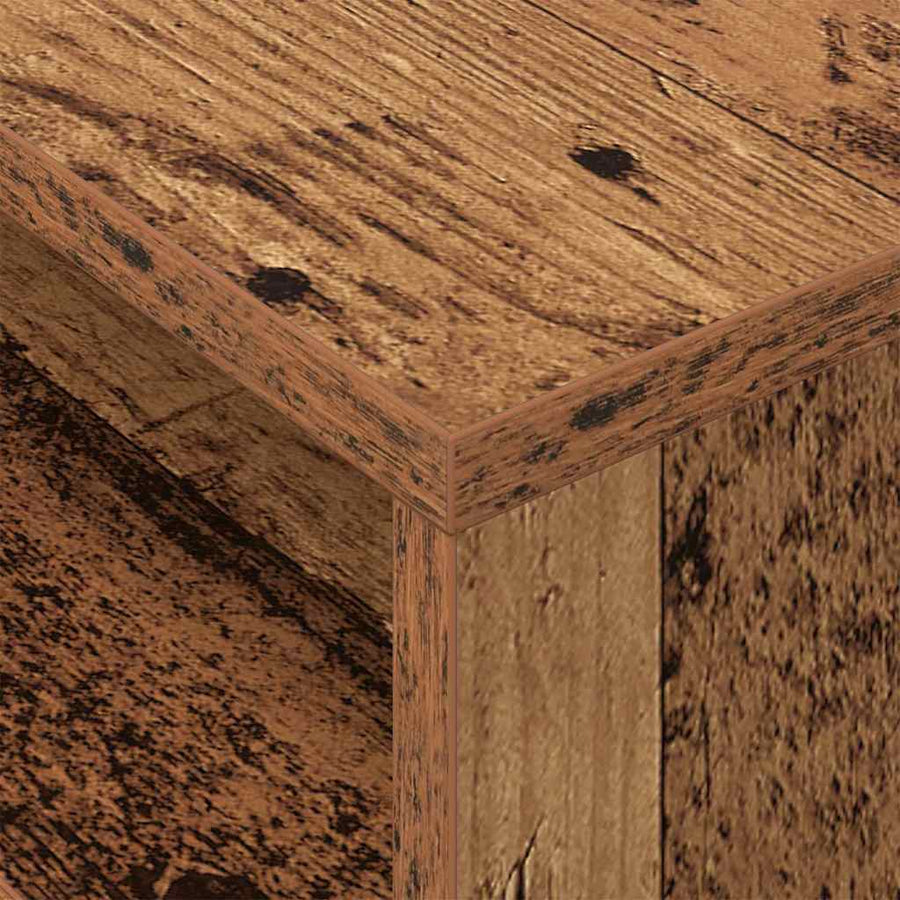 Bijzettafel 2 pcs Oudhout 40,5 x 40 x 45 cm Bewerkt hout