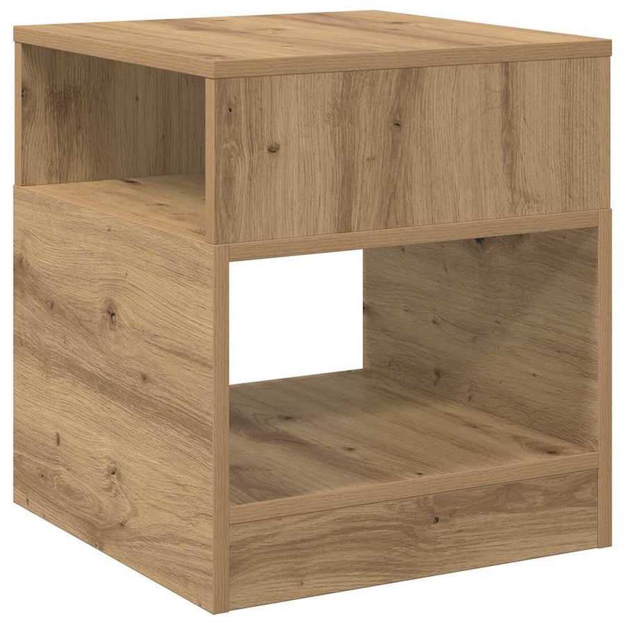 Bijzettafel Artisan Eiken 40,5 x 40 x 45 cm Bewerkt hout