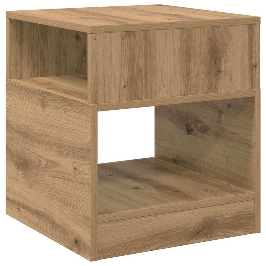 Bijzettafel Artisan Eiken 40,5 x 40 x 45 cm Bewerkt hout
