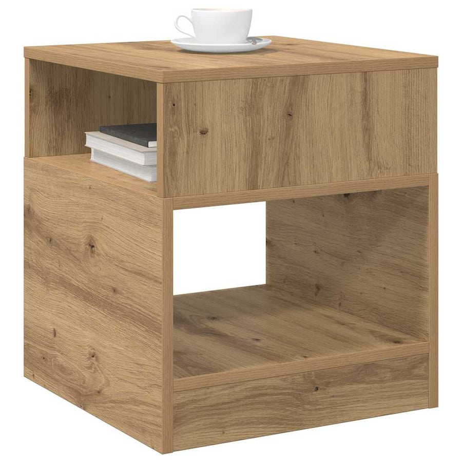 Bijzettafel Artisan Eiken 40,5 x 40 x 45 cm Bewerkt hout