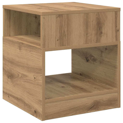 Bijzettafel 2 pcs Artisan Eiken 40,5 x 40 x 45 cm Bewerkt hout