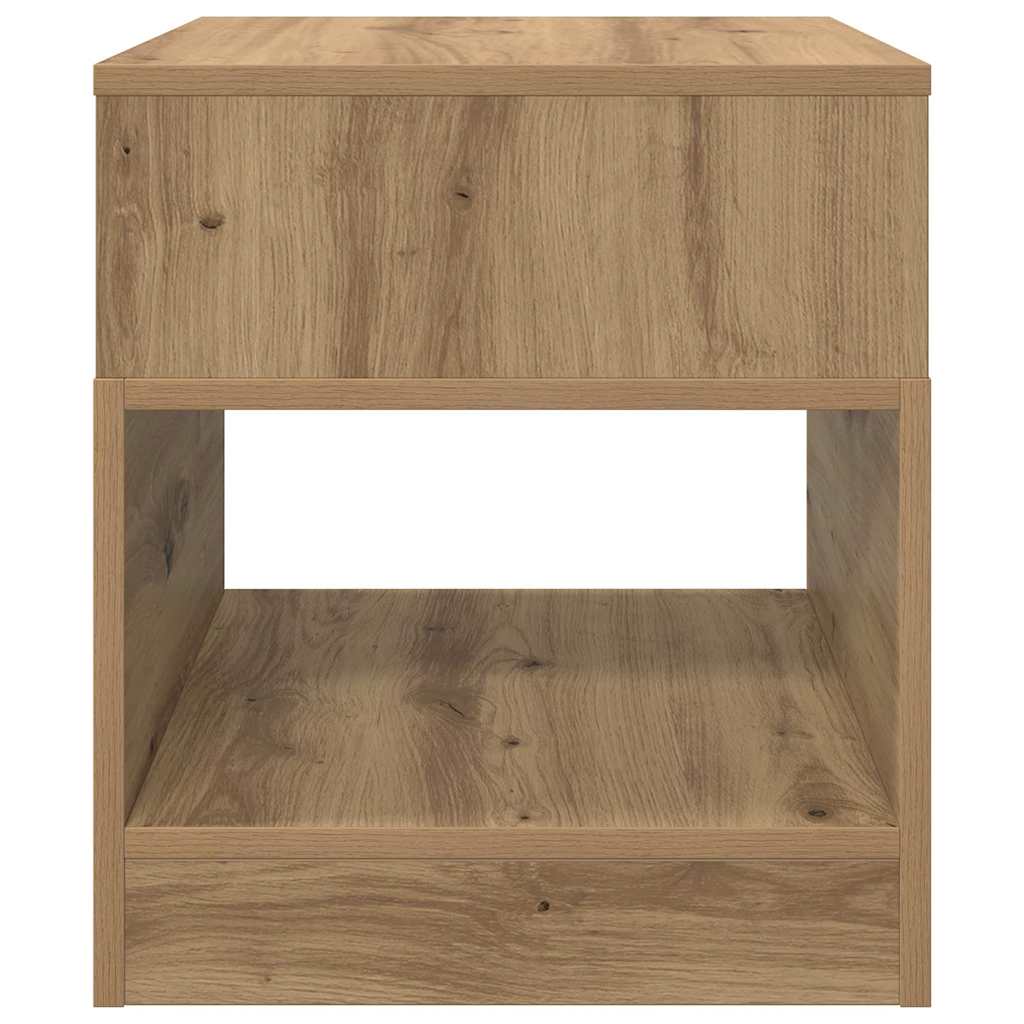 Bijzettafel 2 pcs Artisan Eiken 40,5 x 40 x 45 cm Bewerkt hout
