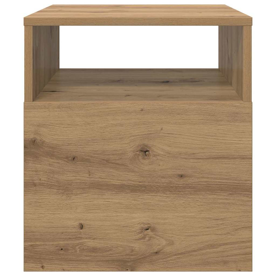 Bijzettafel 2 pcs Artisan Eiken 40,5 x 40 x 45 cm Bewerkt hout