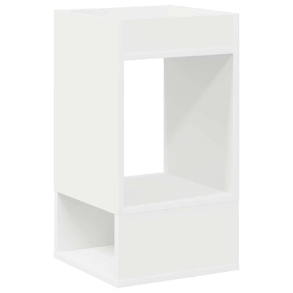 Bijzettafel Wit 30 x 30 x 56 cm Bewerkt hout