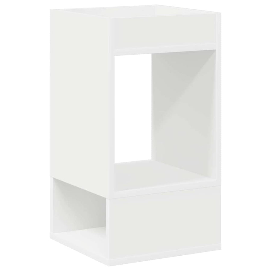 Bijzettafel Wit 30 x 30 x 56 cm Bewerkt hout