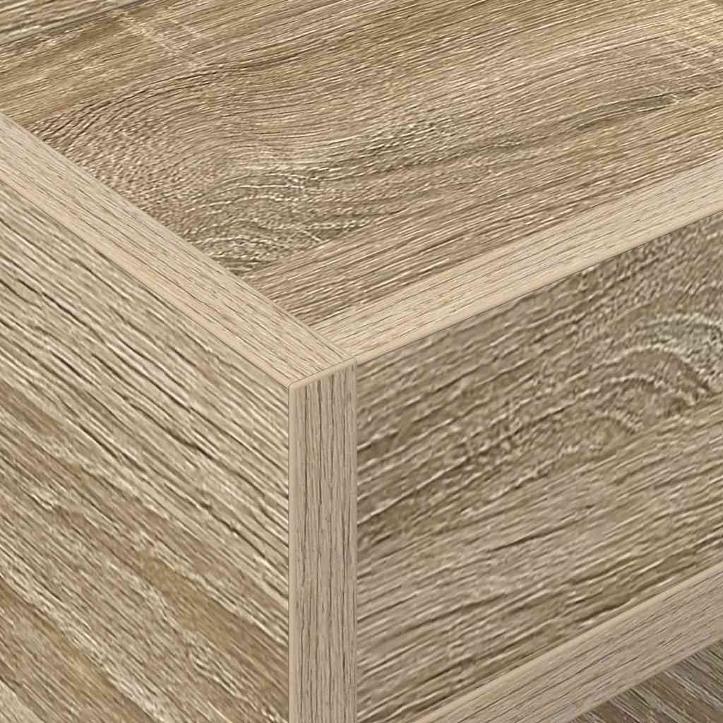 Bijzettafel Sonoma Eiken 30 x 30 x 56 cm Bewerkt hout