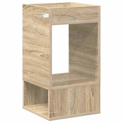 Bijzettafel Sonoma Eiken 30 x 30 x 56 cm Bewerkt hout