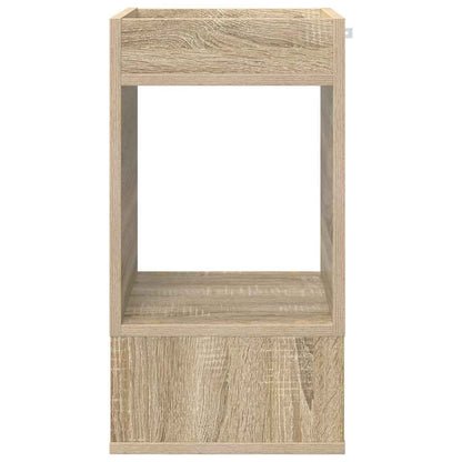 Bijzettafel Sonoma Eiken 30 x 30 x 56 cm Bewerkt hout