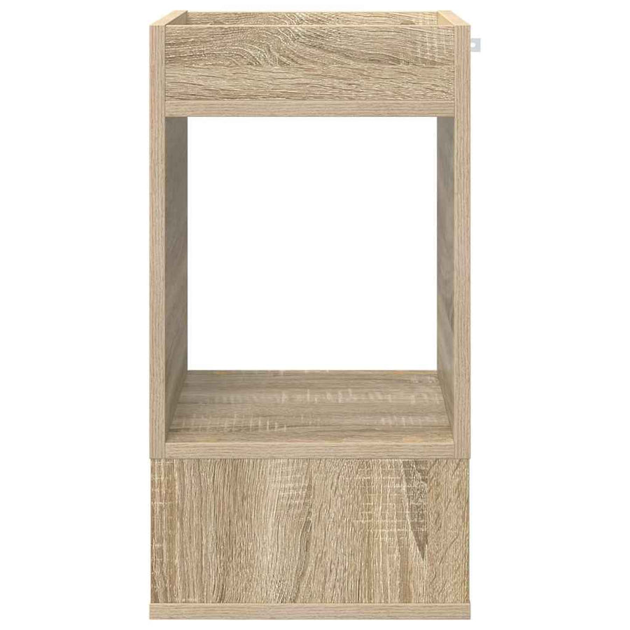 Bijzettafel Sonoma Eiken 30 x 30 x 56 cm Bewerkt hout