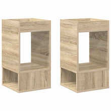 Bijzettafel 2 pcs Sonoma Eiken 30 x 30 x 56 cm Bewerkt hout