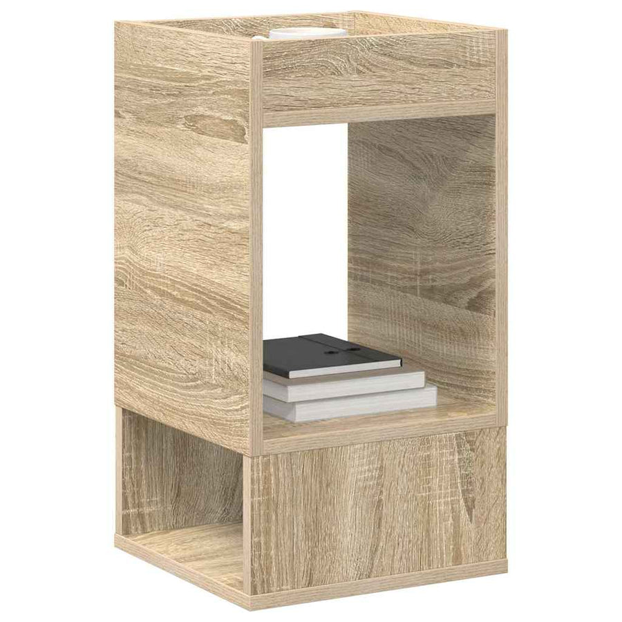 Bijzettafel 2 pcs Sonoma Eiken 30 x 30 x 56 cm Bewerkt hout