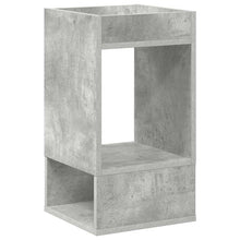 Bijzettafel Beton Grijs 30 x 30 x 56 cm Bewerkt hout