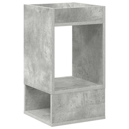 Bijzettafel 2 pcs Beton Grijs 30 x 30 x 56 cm Bewerkt hout