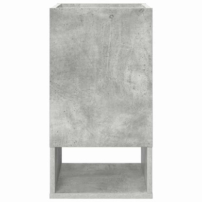 Bijzettafel 2 pcs Beton Grijs 30 x 30 x 56 cm Bewerkt hout