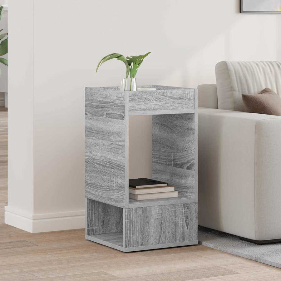 Bijzettafel Grijs Sonoma 30 x 30 x 56 cm Bewerkt hout