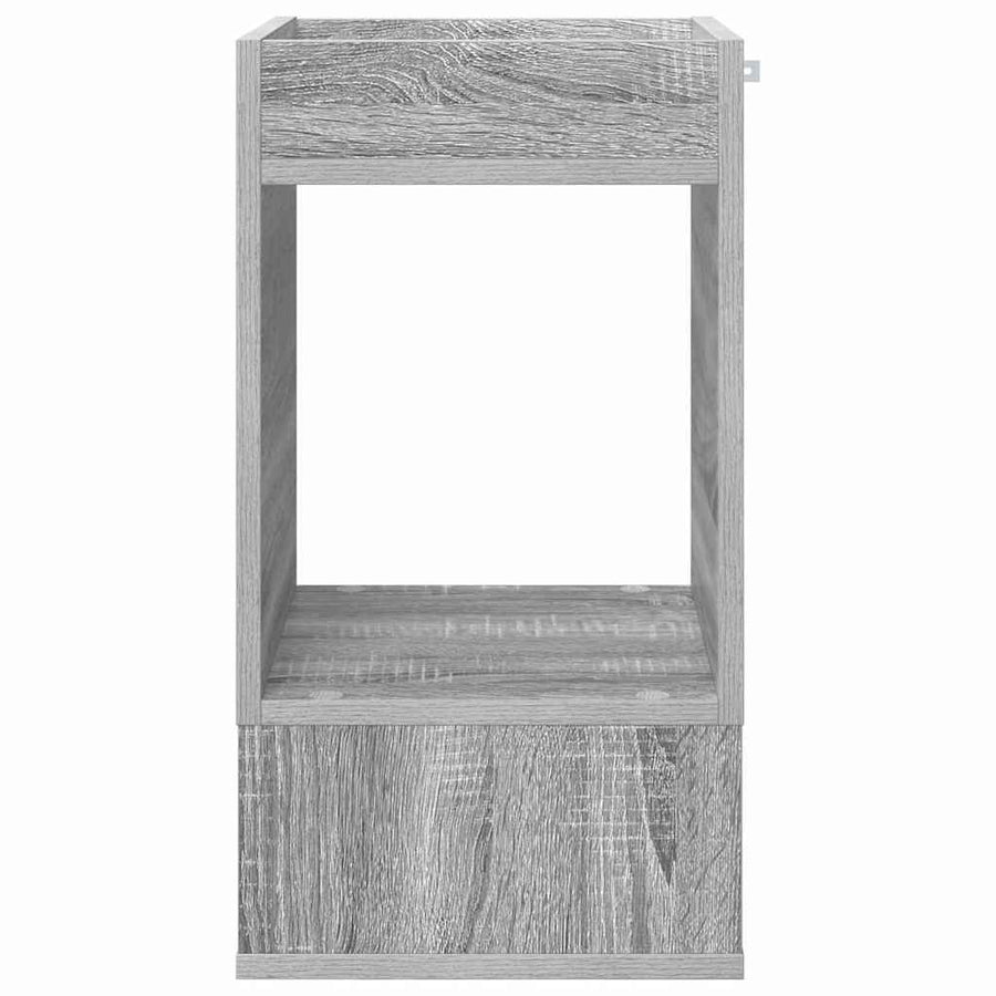 Bijzettafel Grijs Sonoma 30 x 30 x 56 cm Bewerkt hout