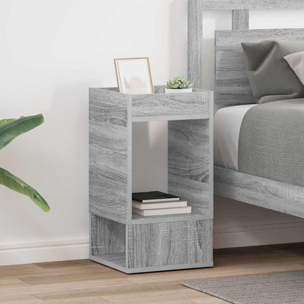 Bijzettafel 2 pcs Grijs Sonoma 30 x 30 x 56 cm Bewerkt hout