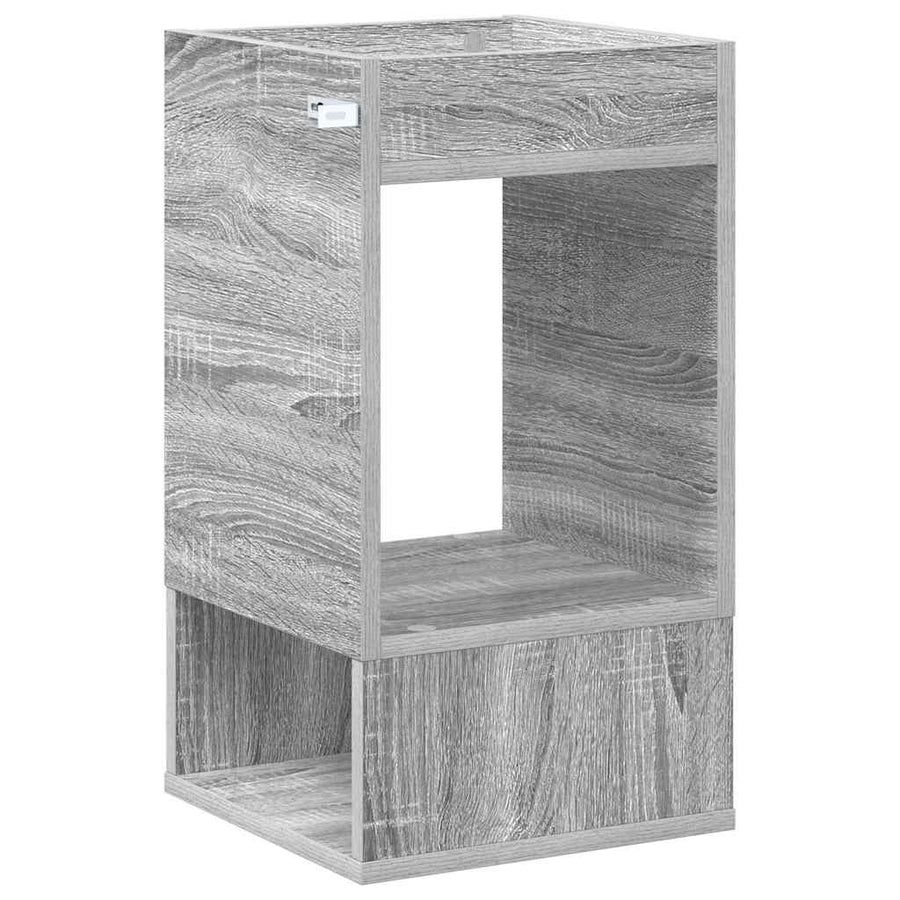 Bijzettafel 2 pcs Grijs Sonoma 30 x 30 x 56 cm Bewerkt hout