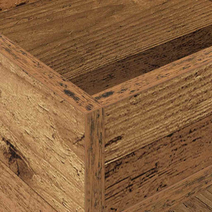 Bijzettafel Oudhout 30 x 30 x 56 cm Bewerkt hout