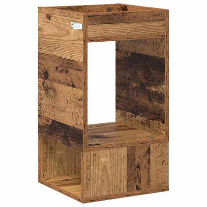 Bijzettafel Oudhout 30 x 30 x 56 cm Bewerkt hout