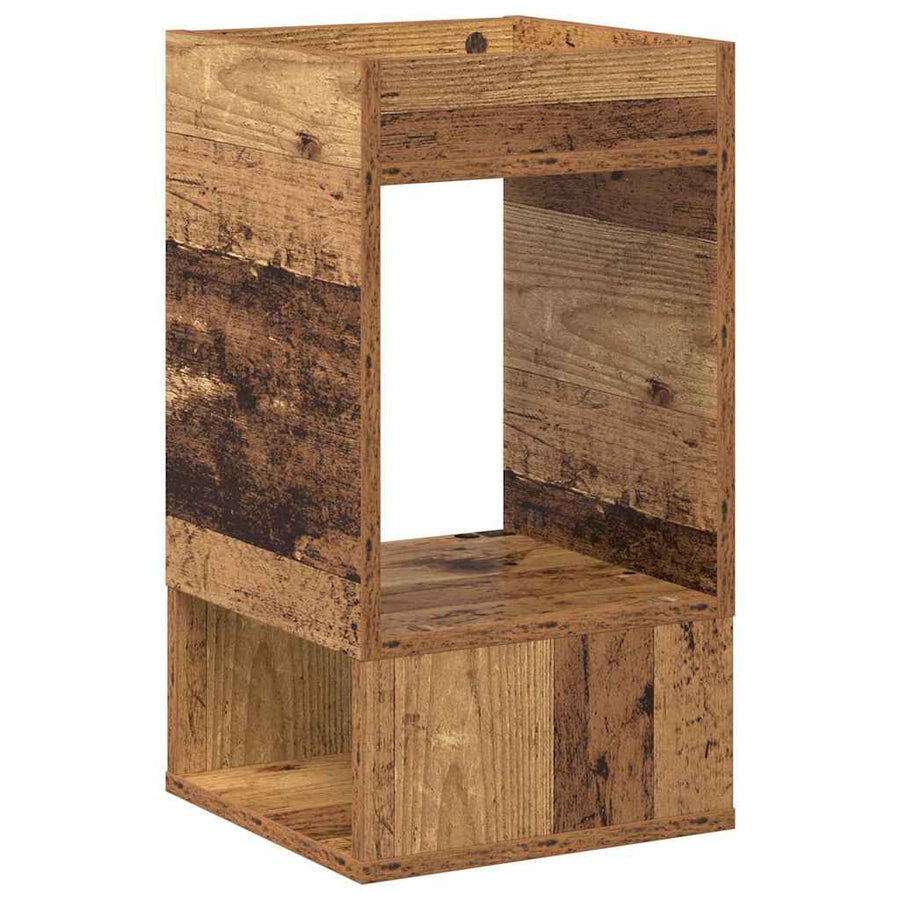 Bijzettafel 2 pcs Oudhout 30 x 30 x 56 cm Bewerkt hout
