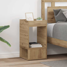 Bijzettafel 2 pcs Artisan Eiken 30 x 30 x 56 cm Bewerkt hout