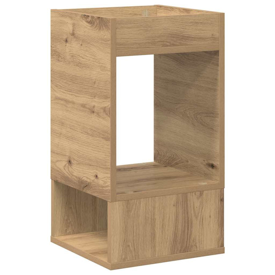 Bijzettafel 2 pcs Artisan Eiken 30 x 30 x 56 cm Bewerkt hout