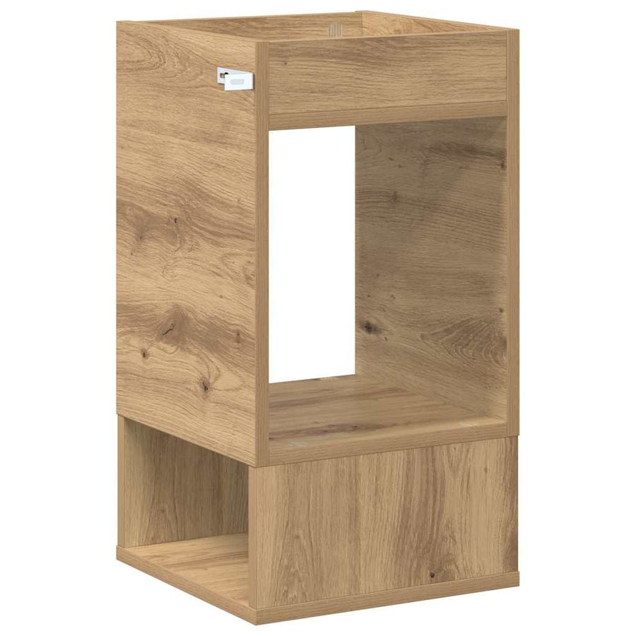 Bijzettafel 2 pcs Artisan Eiken 30 x 30 x 56 cm Bewerkt hout