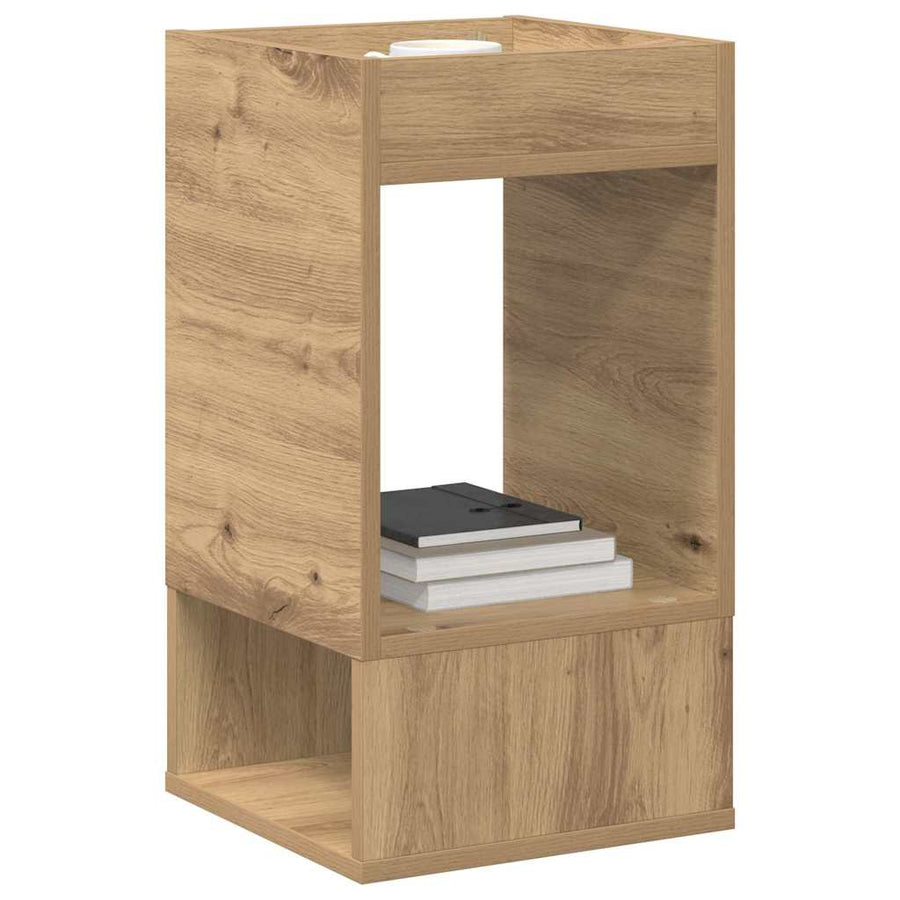 Bijzettafel 2 pcs Artisan Eiken 30 x 30 x 56 cm Bewerkt hout