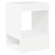 Bijzettafel Wit 40 x 40 x 56 cm Bewerkt hout