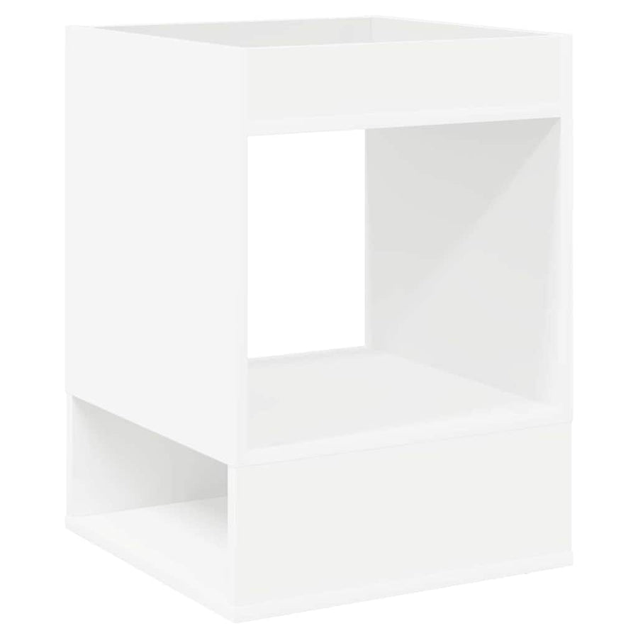 Bijzettafel Wit 40 x 40 x 56 cm Bewerkt hout