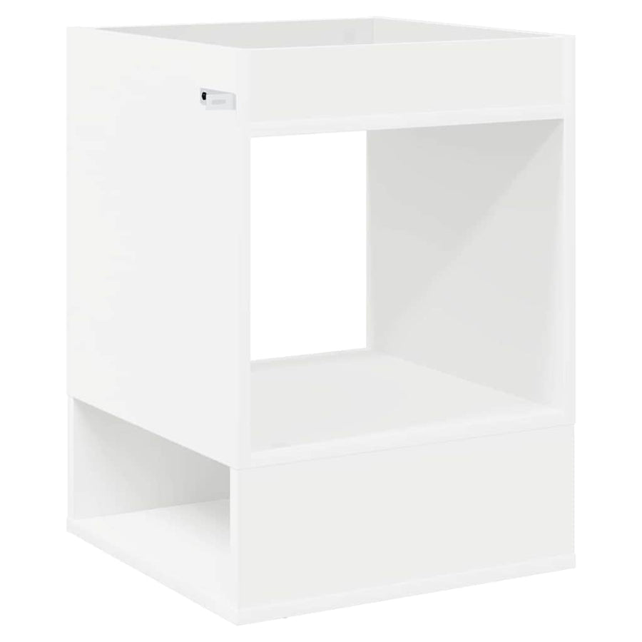 Bijzettafel 2 pcs Wit 40 x 40 x 56 cm Bewerkt hout