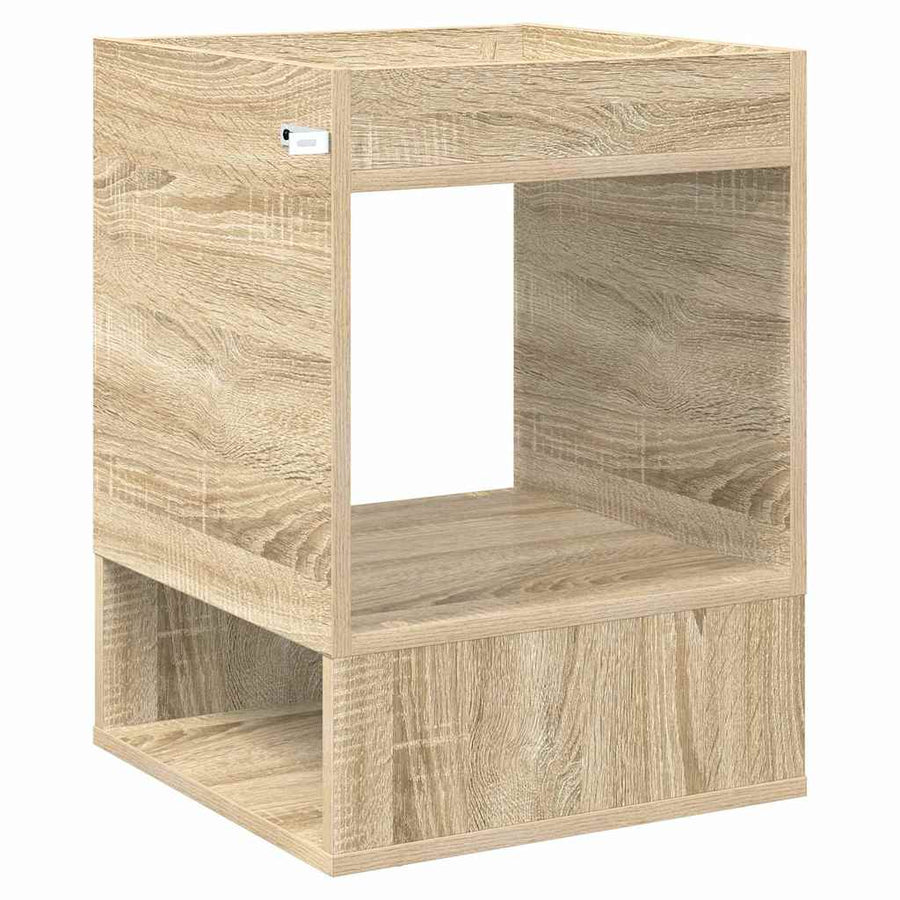 Bijzettafel Sonoma Eiken 40 x 40 x 56 cm Bewerkt hout