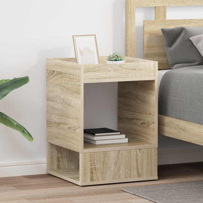 Bijzettafel 2 pcs Sonoma Eiken 40 x 40 x 56 cm Bewerkt hout
