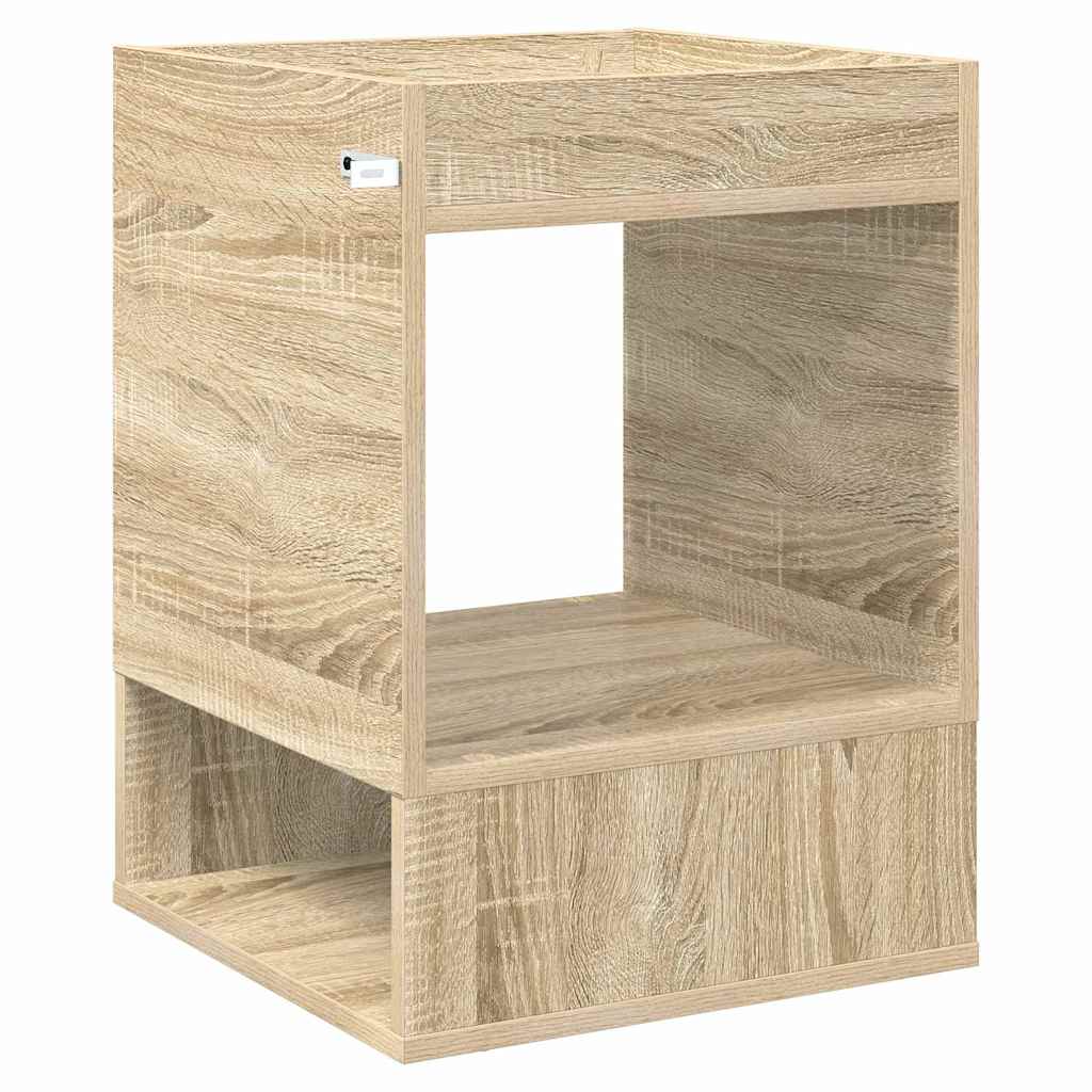 Bijzettafel 2 pcs Sonoma Eiken 40 x 40 x 56 cm Bewerkt hout