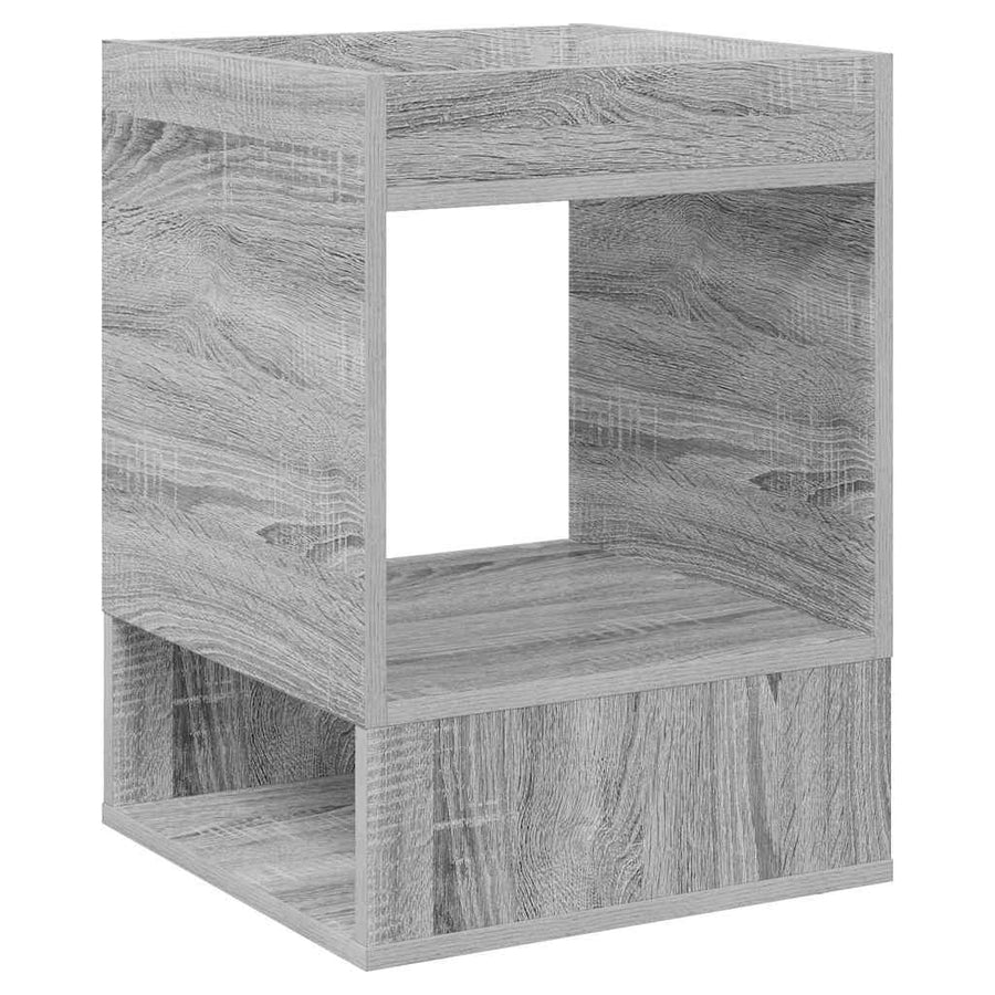 Bijzettafel Grijs Sonoma 40 x 40 x 56 cm Bewerkt hout