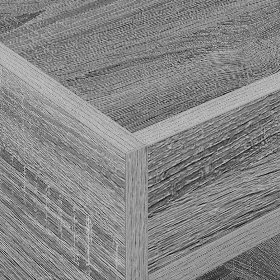 Bijzettafel 2 pcs Grijs Sonoma 40 x 40 x 56 cm Bewerkt hout