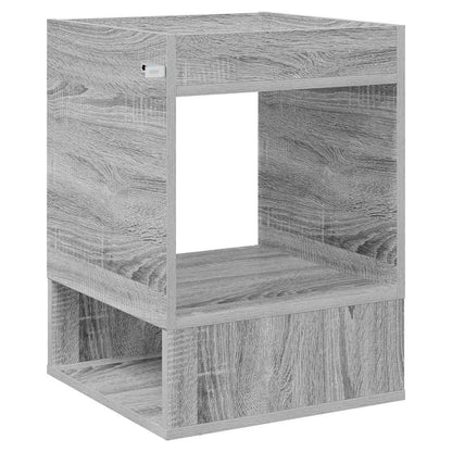 Bijzettafel 2 pcs Grijs Sonoma 40 x 40 x 56 cm Bewerkt hout