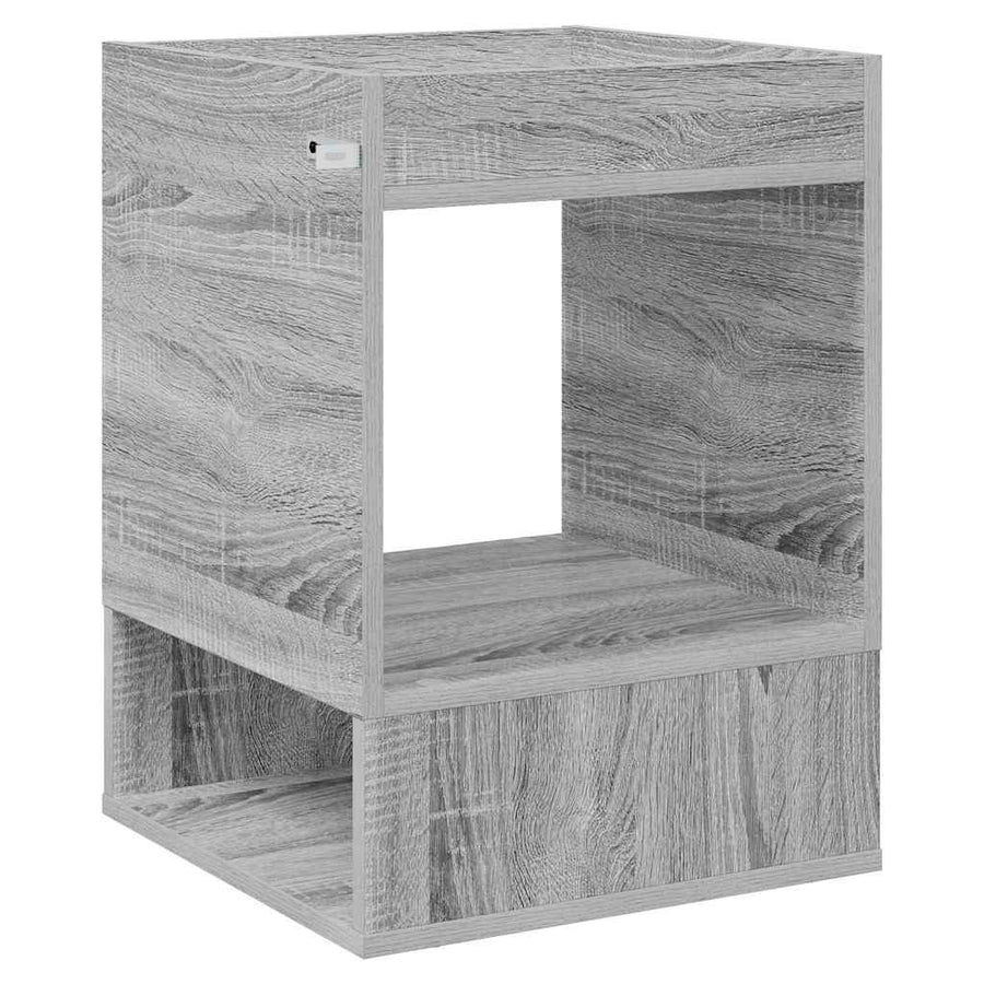 Bijzettafel 2 pcs Grijs Sonoma 40 x 40 x 56 cm Bewerkt hout