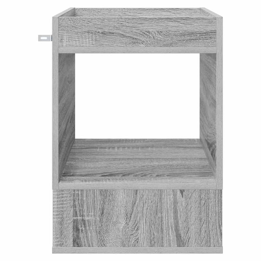 Bijzettafel 2 pcs Grijs Sonoma 40 x 40 x 56 cm Bewerkt hout