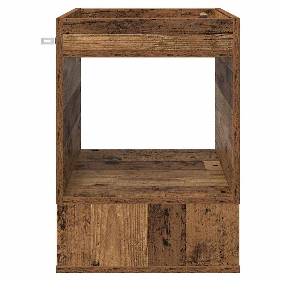 Bijzettafel Oudhout 40 x 40 x 56 cm Bewerkt hout