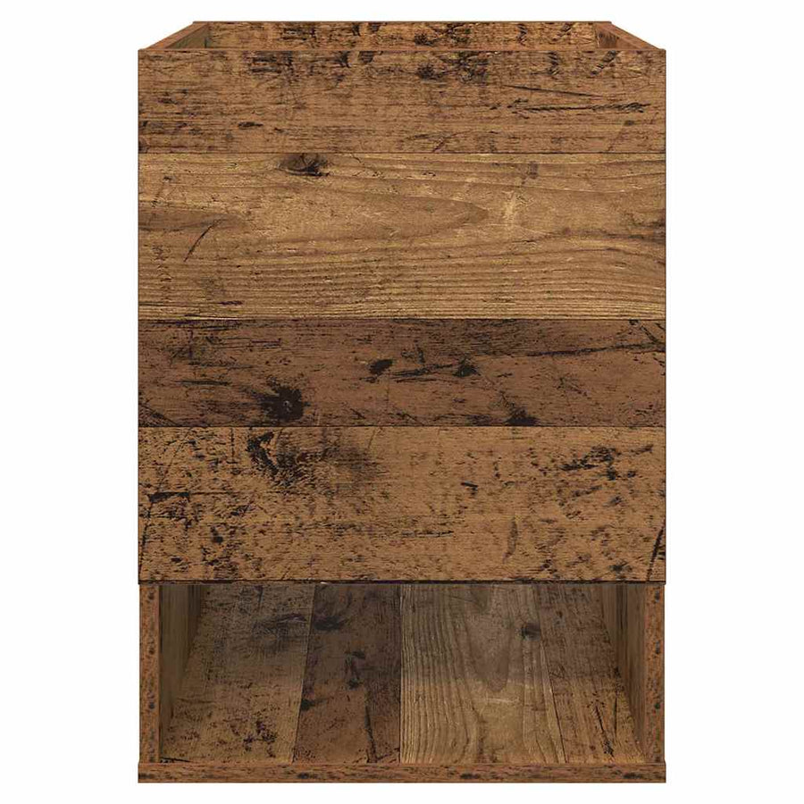 Bijzettafel Oudhout 40 x 40 x 56 cm Bewerkt hout