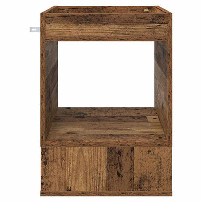 Bijzettafel 2 pcs Oudhout 40 x 40 x 56 cm Bewerkt hout