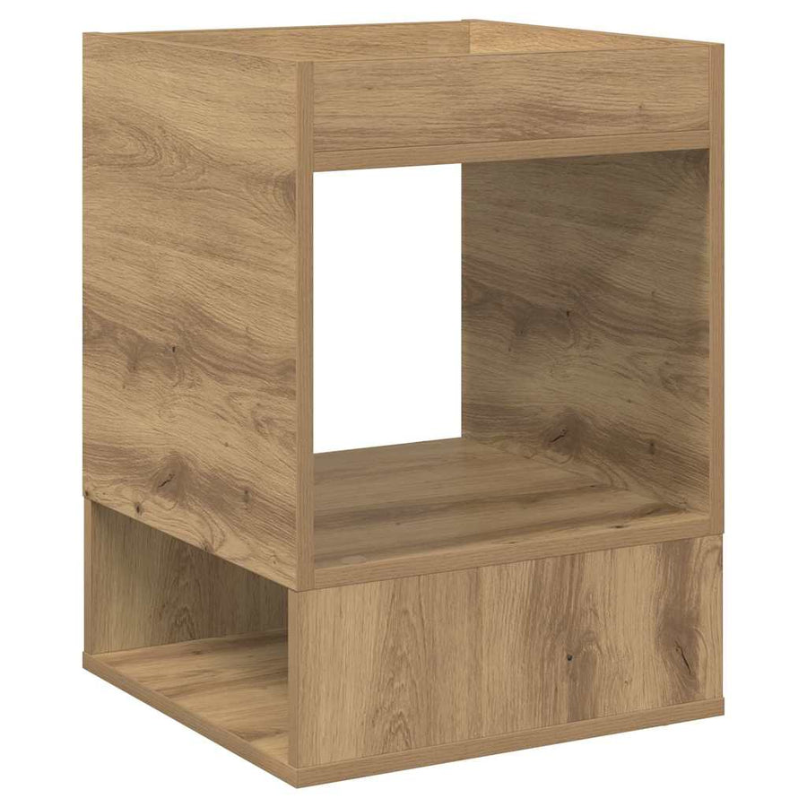 Bijzettafel Artisan Eiken 40 x 40 x 56 cm Bewerkt hout