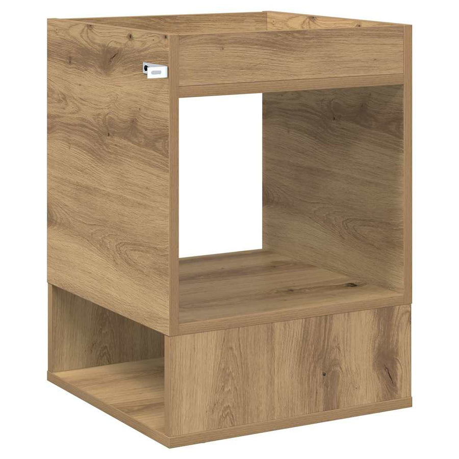 Bijzettafel Artisan Eiken 40 x 40 x 56 cm Bewerkt hout