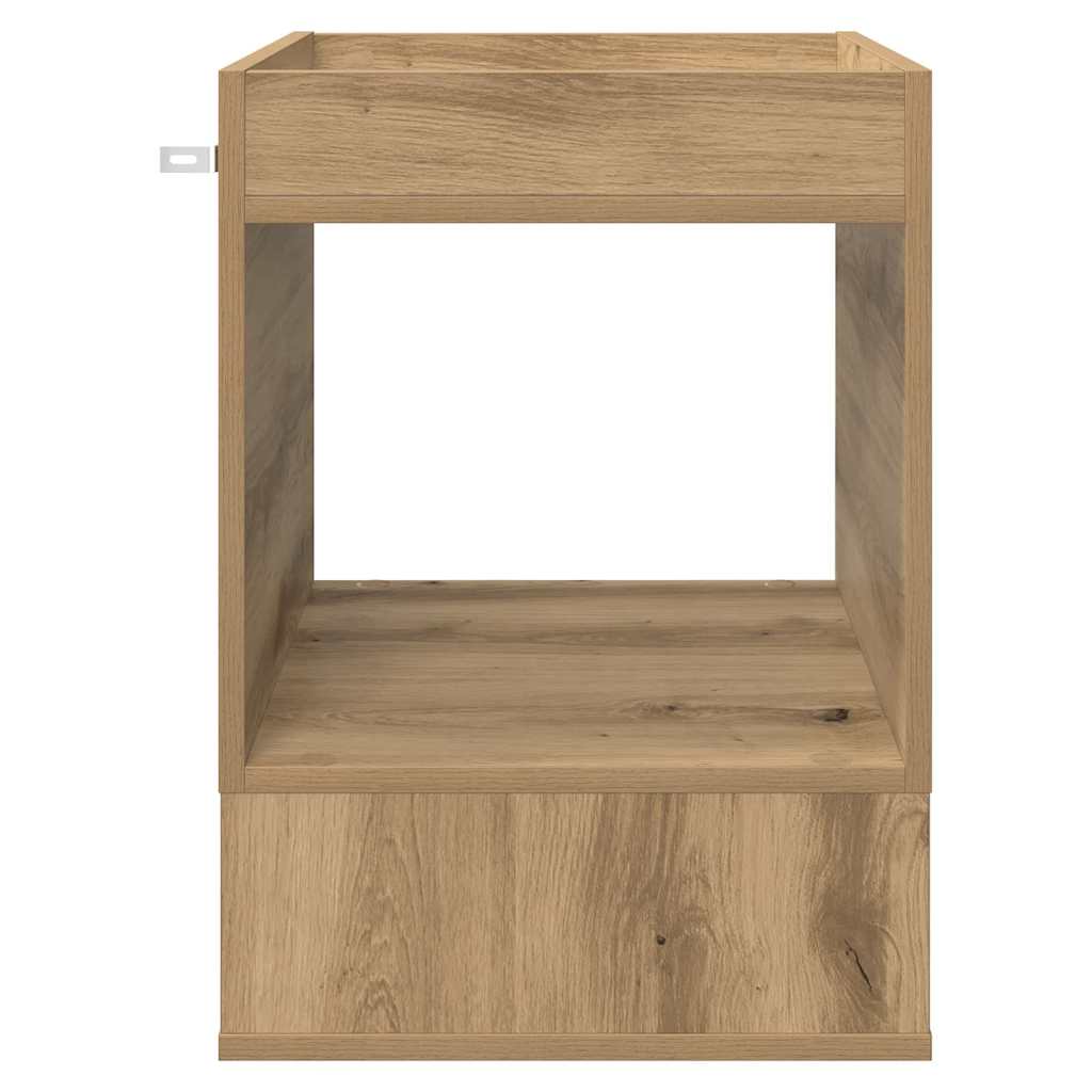 Bijzettafel Artisan Eiken 40 x 40 x 56 cm Bewerkt hout