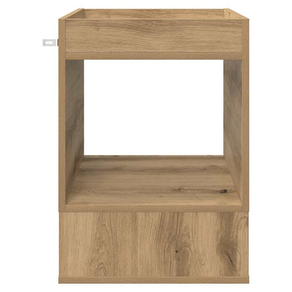 Bijzettafel Artisan Eiken 40 x 40 x 56 cm Bewerkt hout